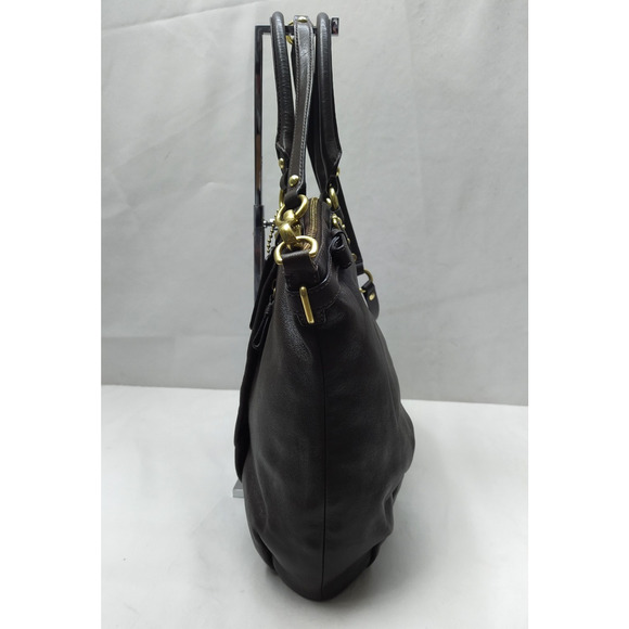 Coach Madison Brown Leather Double Handles Zipper Closure Satchel Bag - Picture 16 of 16